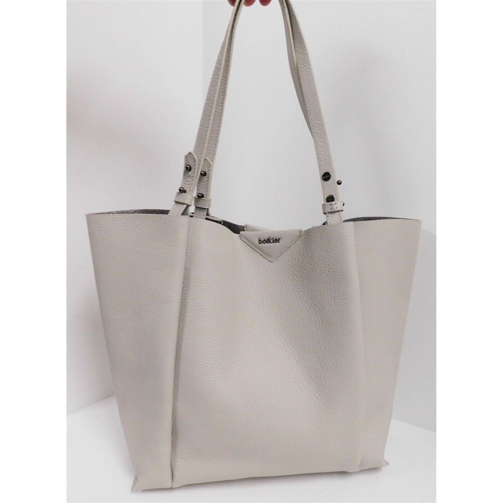 Botkier Allen Stone Pebble‎ Grain Leather XL Tote Bag